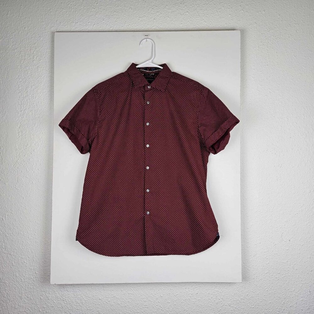 Denim & Flower Ricky Sing Men’s Short Sleeve Button-Down Shirt – Size Large
